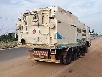 The administration on Saturday prohibited the plying of vehicles carrying minor minerals due to the risk posed to commuters by the sand spilling on to the roads