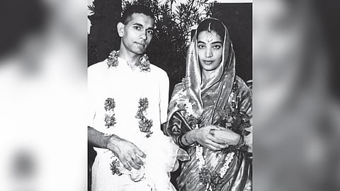 Ira Mathur’s parents on their wedding day.