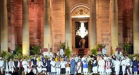 The newly sworn in cabinet minsters in the Prime Minsiter Modi-led NDA government.