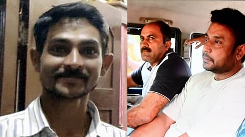 The victim Renukaswamy (L), Actor Darshan Thoogudeepa.