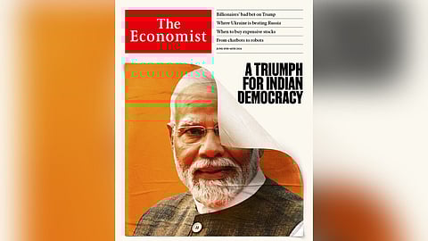 One of the two covers of The Economist's June edition.