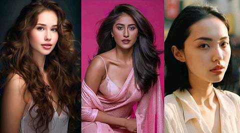 Zara Shatavari and her fellow contestants.