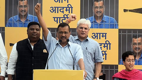 File Photo of Arvind Kejriwal and AAM Aadmi leaders.