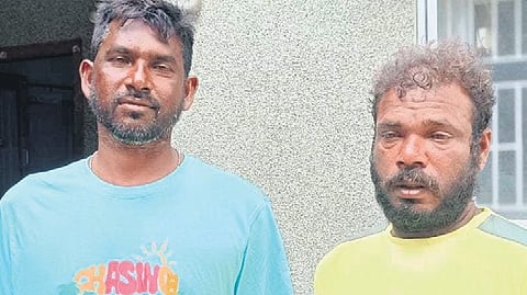 The rescued Lankan fishers