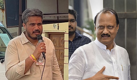 NCP (SP) MLA Rohit Pawar and Maharashtra Deputy CM Ajit Pawar.