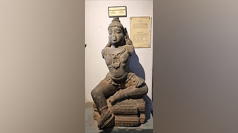 The statue of Bala Krishna in the central museum in Chennai