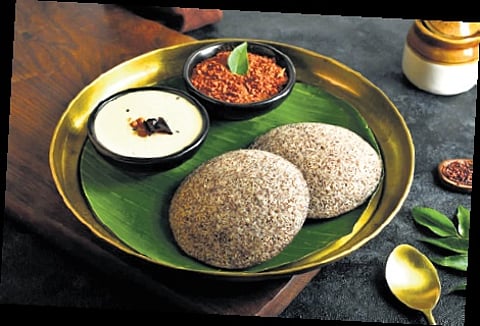 Millets require fewer pesticides than rice production as they are drought-resistant and have hard grains.