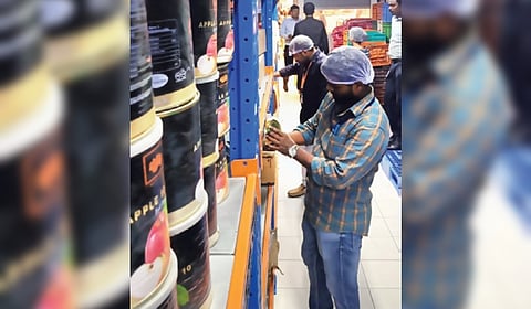 The food safety team inspects the Lulu Hypermarket in Hyderabad.