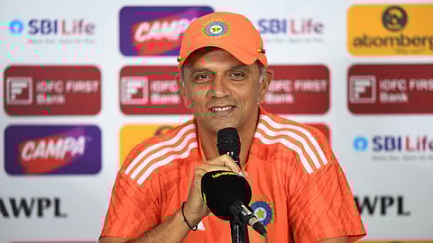 India’s coach Rahul Dravid