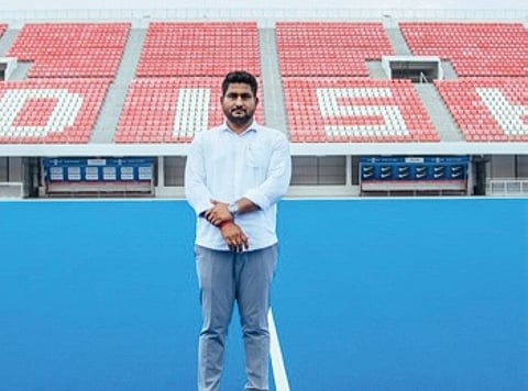 Minister Suraj at Kalinga Stadium