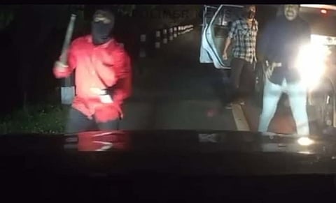 Madukkarai police have arrested four members of a gang who attempted robbery of a Kerala businessman by intercepting a car on the national highway near Madukkarai on Friday.
