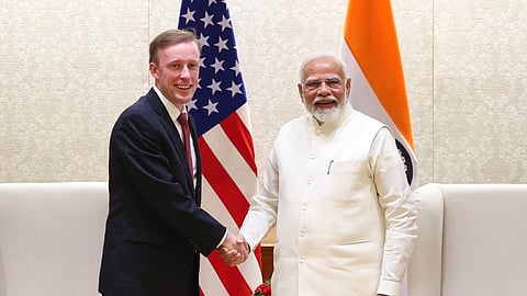 PM Modi with outgoing US National Security Advisor Jake Sullivan
