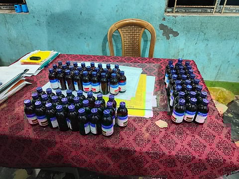 4,475 cough syrup bottles seized, 17 held