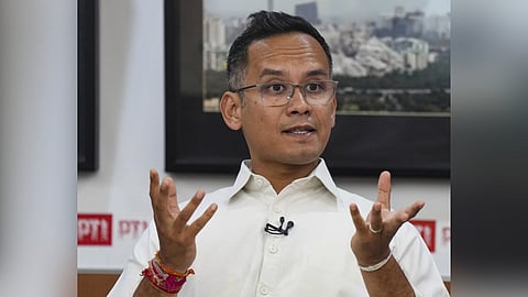 Gaurav Gogoi during an interview with PTI, in New Delhi, Monday, June 10, 2024.