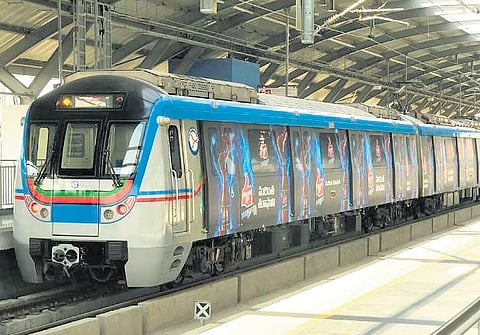 Hyderabad metro image used for representation