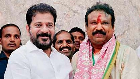Telangana Chief Minister Revanth Reddy with Sriganesh
