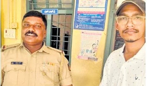 Dr Bhoi with SHO of Ramanagar