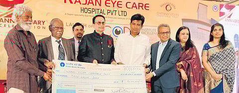 R Christian Trust donated Rs 50 lakh to Chennai Vision Charitable Trust