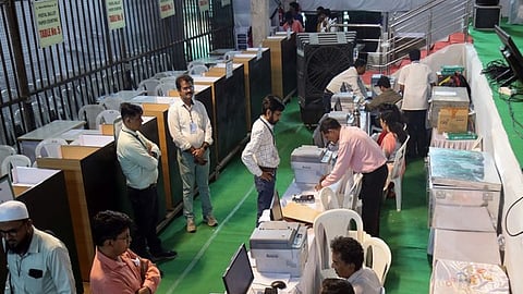 The counting began at 10 am at centres across the state.