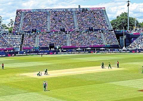 The India-Pak match at the temporarily-built Nassau County
International Cricket Stadium in New York