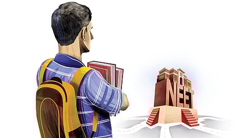 Large number of students and their parents have alleged irregularities and even paper leaks in the exam process.