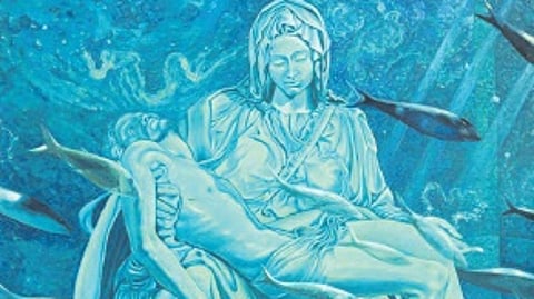 A painting done by Roy Thomas