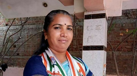 Congress MP Banaskantha Geniben Thakor.