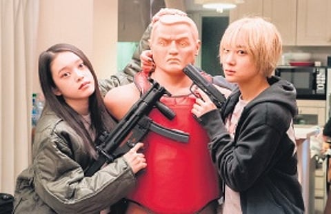 A still from Baby Assasins