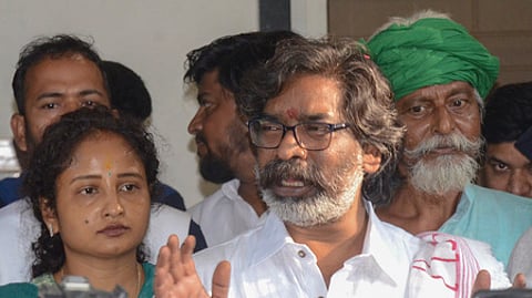 Jharkhand Chief Minister and JMM leader Hemant Soren.