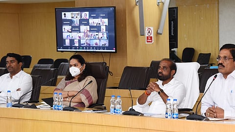 Health Minister holding a video conference on Monday