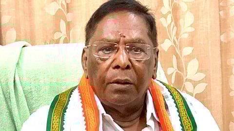 Congress leader V Narayanasamy