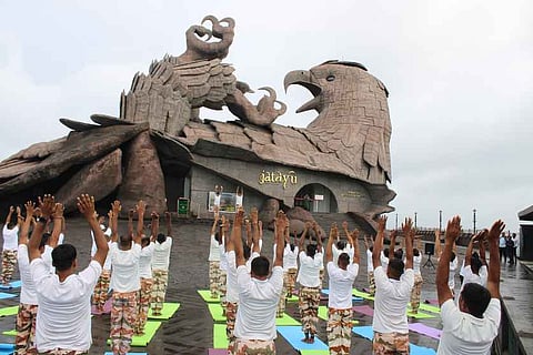 Image of the Jatayu statue used for representational purposes.