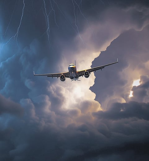Modern aircraft are equipped with early warning systems to detect turbulence.