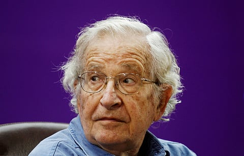 Jewish-American scholar and activist Noam Chomsky