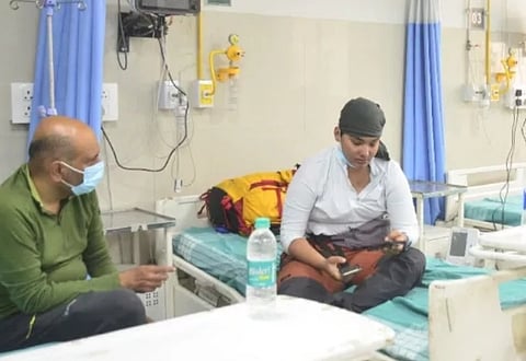 Eight of the trekkers were safely evacuated to Dehradun (Photo | Special arrangement)