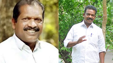 Mananthavady MLA O R Kelu (R), SC/ST welfare minister K Radhakrishnan (L)