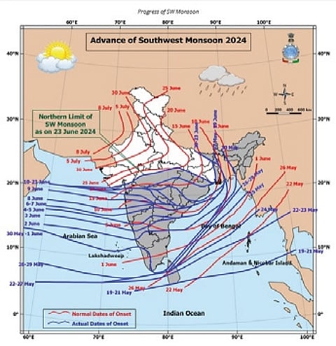 In next two days, light to moderate rainfall or thundershowers are likely to occur at a few places in Odisha.