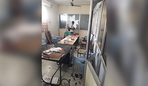 Tirunelveli CPM party office was vandalised by dominant caste people as the CPM functionaries helped an inter-caste marriage of a dominant caste girl with a scheduled caste youth.