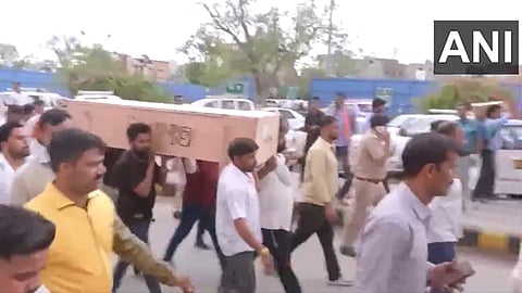 The bodies of four dead in the Reasi terror attack brought to Jaipur along with one injured person