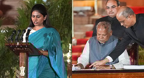 Raksha Nikhil Khadse is the youngest minister at 37 while Jitan Ram Manjhi at 79 is the oldest minister to be sworn in.