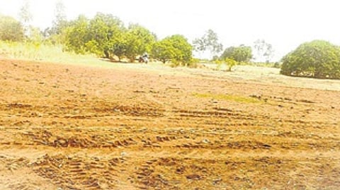 The mini desert atop Gajendragad hillocks