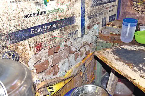 All 175 houses managed by the Waqf Board in Kannagi Nagar are in a pathetic state