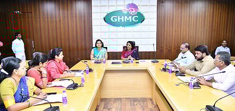 GHMC Standing Committee meeting attended by Hyderabad Mayor Gadwal Vijayalaxmi and GHMC Commissioner Amrapali Kata