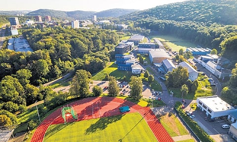 The sprawling Sportcampus, Saar, is now hosting around 400 athletes right now