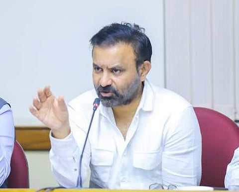 Karnataka state Labour Minister Santosh Lad