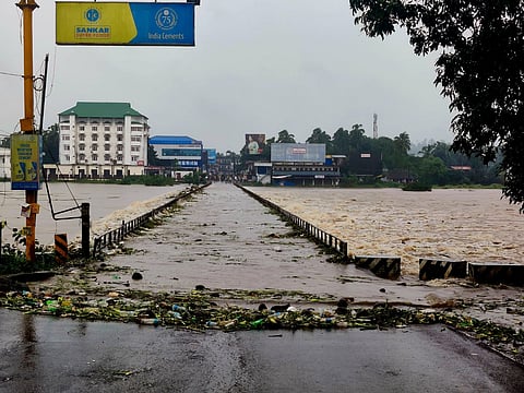 The Pattambi Bridge connecting Palakkad and Thrissur districts