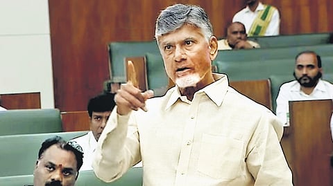 Andhra CM N Chandrababu Naidu