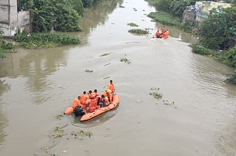 Rescue operations to trace the missing Narsapuram MPDO Mandava Venkata Ramana Rao resumed on the second day on Thursday.