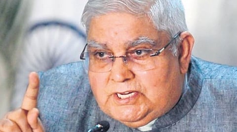 Concerned as talks among parties are missing: Dhankhar