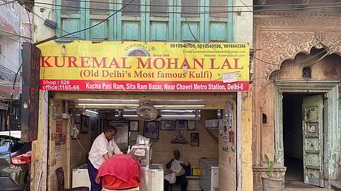Oldest outlet of Kuremal Kulfi in Chawri Bazar